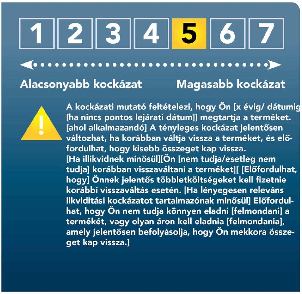 2017.4.12. L 100/25 III. MELLÉKLET AZ ÖSSZESÍTETT KOCKÁZATI MUTATÓ BEMUTATÁSA A bemutatás formátuma 1.