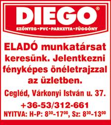 : +36 20 947 2984 TMK vezetőt keresünk Albertirsai hűtőházba minimum középfokú végzettséggel rendelkező, megbízható, agilis TMK (Műszaki, Karbantartási) vezetőt keresünk. Önéletrajzot a szekeres.