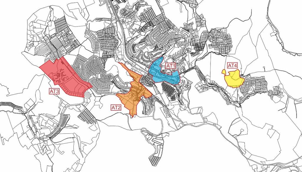 41 3.4 AKCIÓTERÜLETI PROJEKTEK 3.4.1 Akcióterületek kijelölése, a kijelölés és a lehatárolás indoklásával Az egybefüggő vonallal körülhatárolt akcióterületeken végbemenő fejlesztések egymással