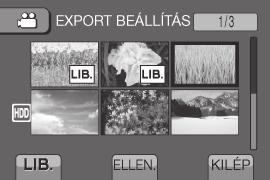 Használata hordozható médialejátszóval Export üzemmód bekapcsolása A felvett videofájlok export üzemmódban könnyen átvihetők az itunes lejátszóra.