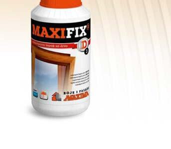 MAXIFIX D3 Tulajdonsága és rendeltetése: A MAXIFIX D3 ragasztót homlokzati ablakok kidolgozásánál, úgyszintén egyes fajta padlózatok egyesítésénél és laminált profilok kidolgozása során használjuk.