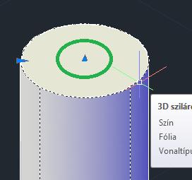 29. ábra: Jelzés a henger tetején Tengely pozíciójának módosítása 30.