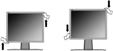 A kijelző megemelése és leeresztése Kézzel könnyen megemelheti vagy leeresztheti a kijelző panelt (a felső részt).
