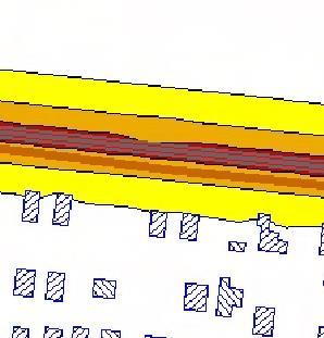 rendű főút: A stratégiai küszöbértéket több mint 10 db értékkel meghaladó területek (a zajterhelés meghaladja a 73 db, illetve a 65