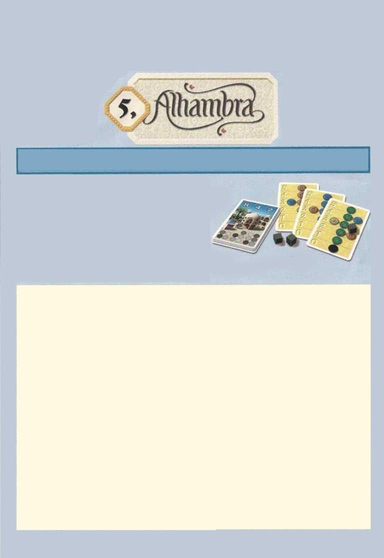 Ez a kiegészítő négy különböző modult tartalmaz az eredeti alapjátékhoz (Alhambra); ezek külön-külön és bármilyen kombinációban használhatók. A játék szabályai az eredeti játékon alapulnak.