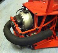 . ábra: A robot hajtása (DC motor) A robot végsebessége a,5- m/s-ot s elérhet.