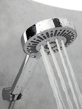 KLUDI A QA b bőséges vízsugár 60 zuhanyfúvókából 40 % öko funkcióval.