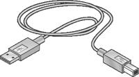 4 Csatlakozás a nyomtatóhoz USB USB A nyomtató univerzális soros busz (USB) kábellel csatlakozik a számítógéphez.