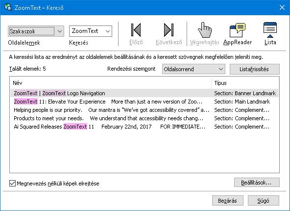 212 Kereső: Keresés weblapon eszköztár/párbeszédpanel A Keresés listával használata 1. Ha a Kereső jelenleg a Keresés weblapon módban van, a Keresés listával módra váltáshoz kattintson a Lista gombra.