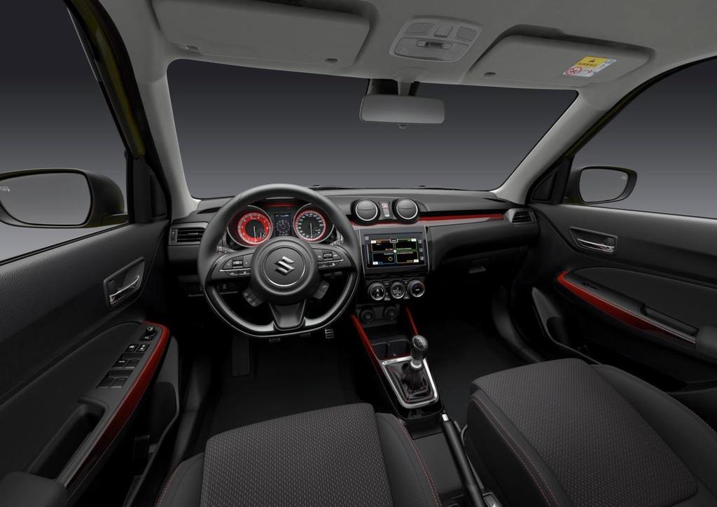 Swift Sport: pezsdítő vezetési élmény Az új Swift Sport magával ragadó, interaktív, sportos vezetési környezetet teremt, kezdve a
