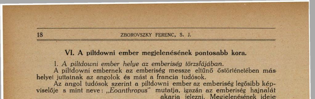 A chelléeni-kor végére helyezik a franciák a piltdowni embert.