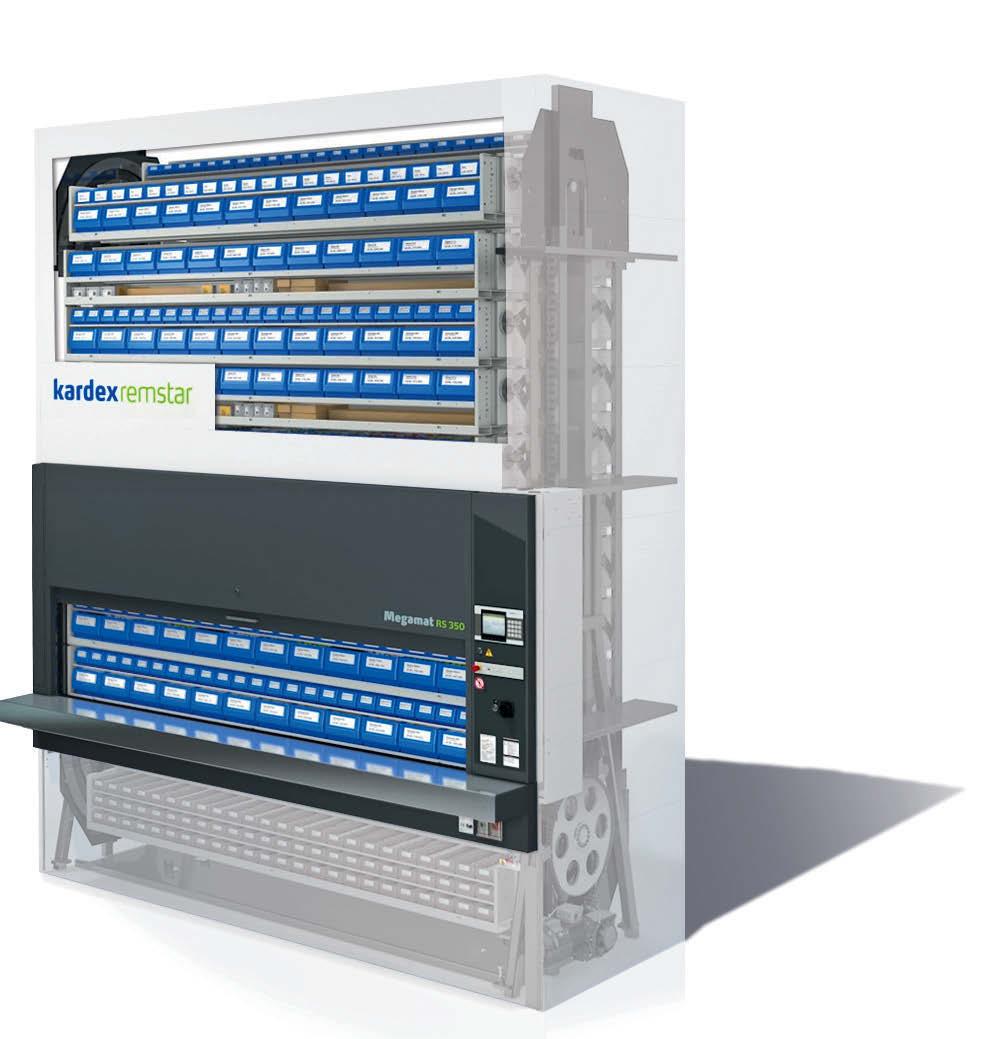 Kardex Remstar Vertical Carousel Family Vertical Carousel Module RS 180 Könnyű súlyú áruhoz (polconként