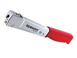 ütőmechanizmus Könnyű tárnyitás Töltöttségi kapacitás: kapocs 95db APEXON Tűzőkapocs-kiszedő típus azonosító AR-425 24-47 Billenőfej a tűzőkapcsok