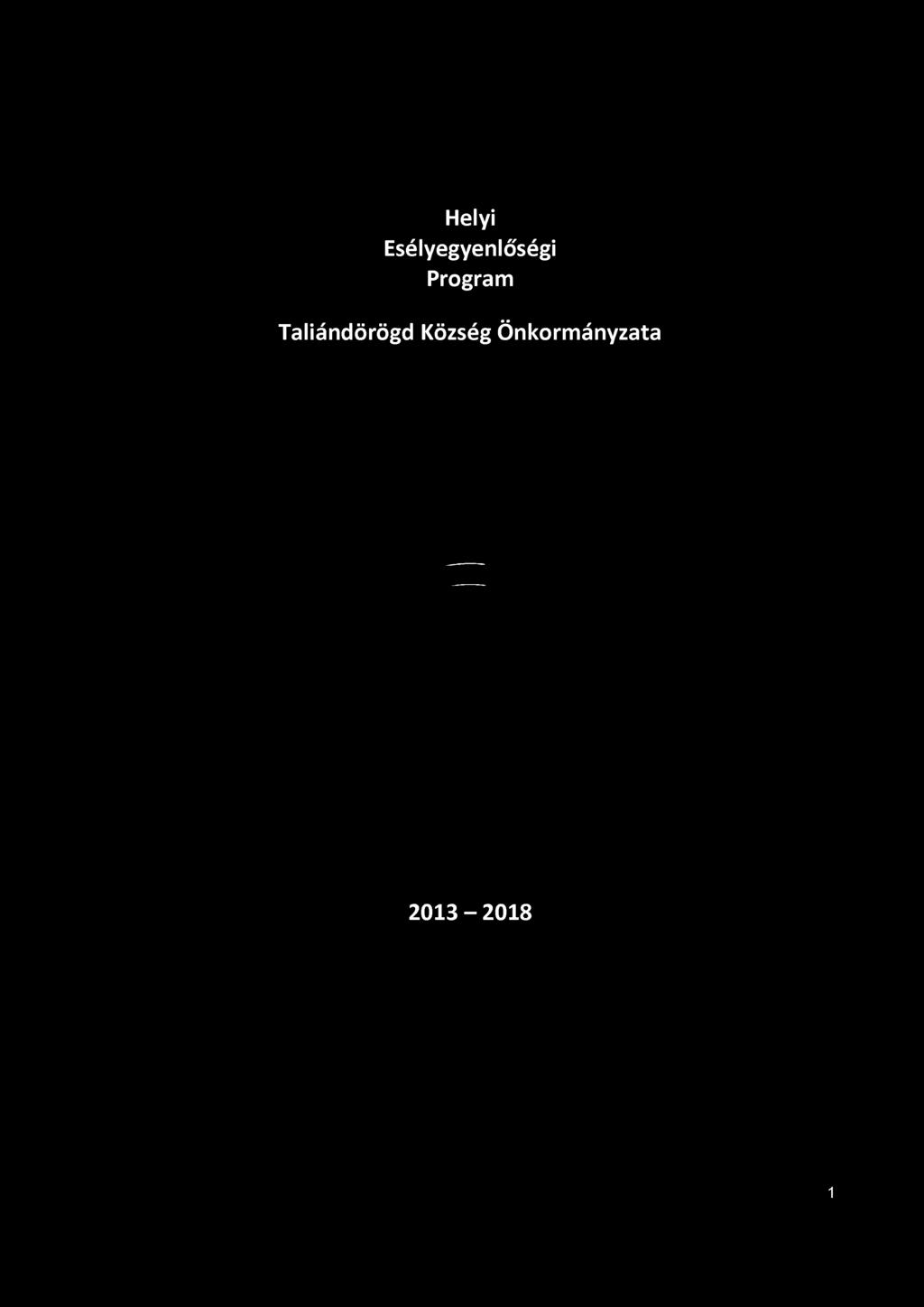Helyi Esélyegyenlőségi Program