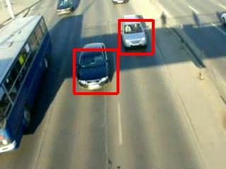 detected objects Failure of background subtraction