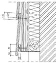 3B Részletrajz Külsősarok kialakítása színezett aluminiumból készült Cedral Classic külső aszimmetrikus sarokprofillal 1. Cedral Classic 2. Rozsdamentes csavar / szeg 3. Fa tartószerkezet 4.