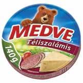 MEDVE VAGY KARAVÁN SAJT többféle, körcikkelyes, 140 g,