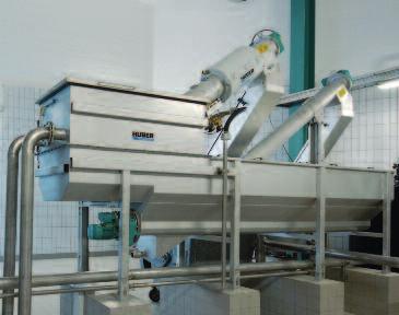 WASTE WATER Solutions Mechanikus szennyvíztisztítás HUBER Fekáliafogadóállomás ROTAMAT Ro 3 A fekáliaiszap mechanikus tisztítása ROTAMAT Ro1 Finomráccsal vagy ROTAMAT Ro9 Szűrőcsigával