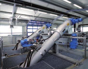 berendezésen belül lyukméret: 0,75mm HUBER Membrane Screen ROTAMAT RoMem Pro kifejezetten a hajszálak és rostos szálak leválasztásához HUBER Dobszűrő RoMesh : RoMesh finom, meghatározott