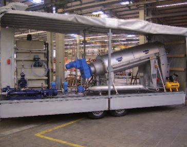 WASTE WATER Solutions Mechanikus iszapkezelés HUBER Csigaprés Q-PRESS Áteresztő teljesítmény:500 kg TR /h-ig négy gyártási méret magas víztelenítési teljesítmény alacsony