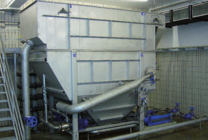WASTE WATER Solutions HUBER - HDF Nyomáscsökkentés általi flotáció Áteresztő teljesítmény 400 m3/h-ig előkezelés magas hatékonyságú vegyi lépcsővel kompakt szerkezet, ezáltal kis helyigény easy to