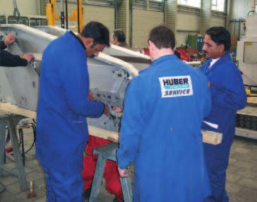 WASTE WATER Solutions Global Service világszerte HUBER berendezés-szanálási szolgáltatás Egy meglévő berendezés szanálása az állapottól függően gyakran gazdaságosabb lehet, mint a felújítás!