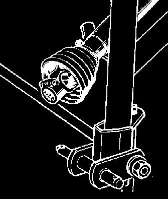 Anbau Abstellen des Gerätes Das Gerät kann sowohl von der Arbeitsstellung als auch von der Transportstellung aus abgestellt werden. Gerät standsicher abstellen!