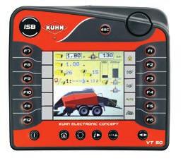 VT 50 A KUHN ISOBUS VT 50 monitort rendkívül jól áttekinthető, 14,5 cm (5.