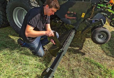 A rotor ujjak KUHN szabadalommal rendelkező formáját kis teljesítmény igény és tökéletes aprítási minőség jellemzi.