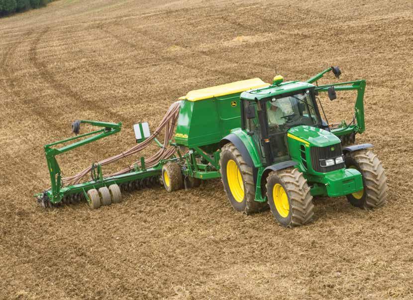JOHN DEERE 740AI/750AI GABONAVETŐGÉPEK A 740A és 750A vetőgépek egyedülálló teljesítményében rejlő előnyök teljes kihasználásához nyújtanak segítséget a John Deere intelligens rendszerei.