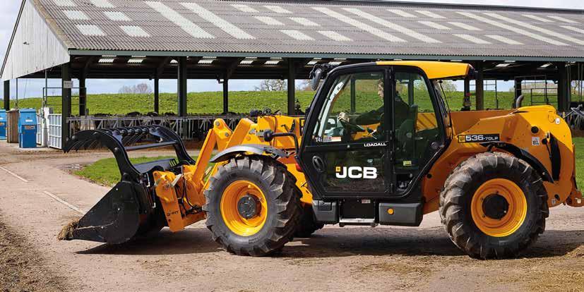 ANYAGMOZGATÁS - Gépajánlat 2017 JCB LOADALL Stílusos tervezés, kiváló minőség és alapfelszereltségnek minősülő kiegészítők egész sora jellemzi az oldalmotoros 536-60, 531-70, 536-70, 541-70, 535-95