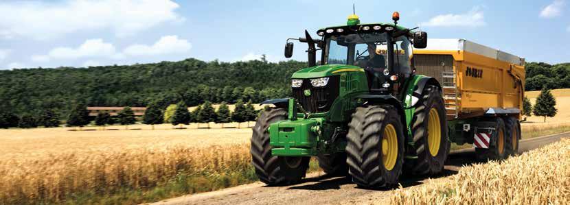 TRAKTOROK - Gépajánlat 2017 JOHN DEERE 6R TRAKTOROK A John Deere legsikeresebb szériája, a 6000-es traktorcsalád legújabb tagja új szintre emeli a teljesítményt, a hatékonyságot és a kényelmet.