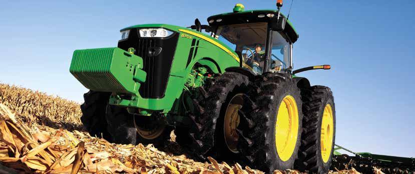 JOHN DEERE 8R TRAKTOROK A nagy szántóföldi földterületek megműveléséhez olyan traktorra van szüksége amely kimagasló teljesítménnyel és sokoldalúsággal segíti a munkafolyamatokat.