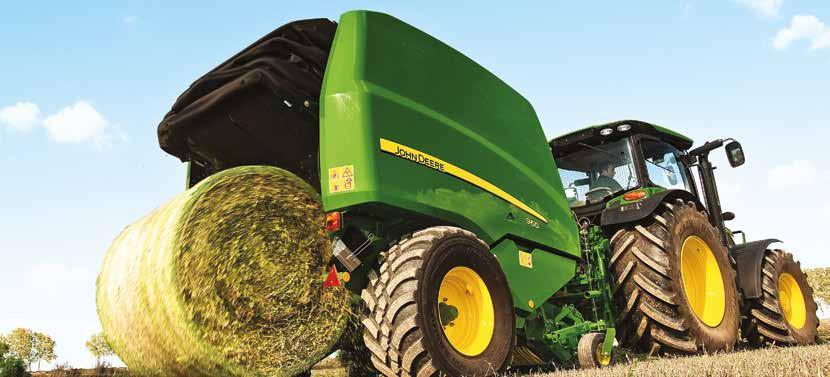 SZÁLASTAKARMÁNYOZÁS Gépajánlat 2017 JOHN DEERE 900-AS SOROZATÚ HEVEDERES KÖRBÁLÁZÓK Egy forradalmian új koncepciónak köszönhetően a 900-as sorozatú körbálázók a termelékenységet, teljesítményt,