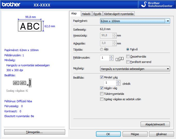Hibaelhárítás Probléma A nem a P-touch Editor alkalmazással nyomtatott vonalkódok nem olvashatók.