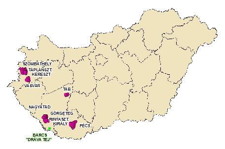 12 Epinfo Kiemelésre érdemes regionális területi járvány ismertetése: Az ÁNTSZ Nyugat- és Dél-dunántúli Régió ellátási területén 8 településen 3 346 expozíciónak (óvoda 1, általános iskola 5,