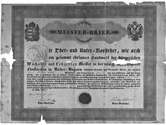 Stoll Ferenc mesterlevele. Pécs, 1847. megyei települések között, így nem elképzelhetetlen, hogy néhányan ide kérték felvételüket 1823 után.