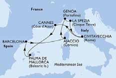 A festői fekvésű, mediterrán hangulatú városka Napóleon szülővárosa; rengeteg színes látnivaló, múzeum, étterem és piac csábít itt egy egész napos barangolásra. Itt található a Napóleon Múzeum, a XVI.