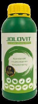liter, 5 liter, 20 liter Jolovit Kombinált multivitamin készítmény Kiszerelések: 100 ml, 1 liter, 5 liter, 20 liter