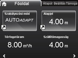 "Riasztási és figyelmeztet. beáll." 3.1.19.12.0.0 Hibajelz és figyelmezt beállítások "El zmények törlése" "Üzemeltetési napló törlése" "H mennyiség adatok törlése" "Energiafogyasztás törlése".