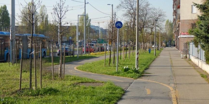 56. ábra: A Szerémi út nyugati oldalán vezetett