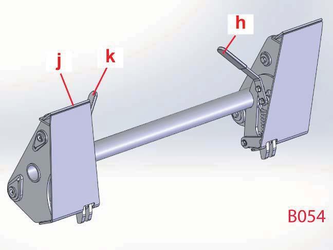 A M KÖDÉS LEÍRÁSA 3.3.8 Skid-Steer csatlakozókeret Ez a csatlakozókeret a Skid-Steer munkaeszközök használatára szolgál.