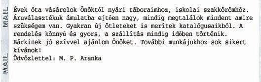 Köszönjük a sok