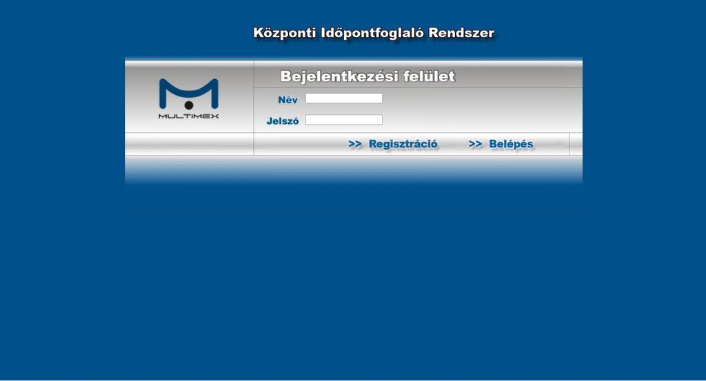 22 Időpont foglalás Az Időpontfoglalás az alábbi menüpontból érhető el: A menüpontra nyomva új ablakban megnyílik a