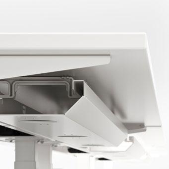 A biztonságos ütközésgátló funkció azonnal leállítja a mozgást, ha az asztal hozzáér valamihez, így megelőzi a zúzódásos sérüléseket.