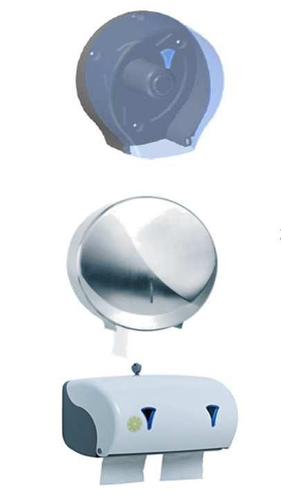 toalettpapír adagoló 2 világoskék, 310 130 330 mm, Ø310 mm 1-10 db 6 650 Ft 6 370 Ft 26 db-tól 6 080 Ft