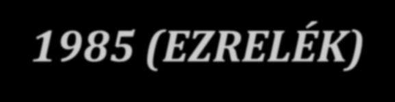 ELHALÁLOZÁSI VALÓSZÍNŰSÉGEK KORCSOPORTONKÉNT EGYES ÖTÉVES IDŐSZAKOK ÁTLAGÁBAN 1881 1985 (EZRELÉK) A 0 4 évesek elhalálozási valószínűsége az 1876 1880 közötti átlagról 1980- ig 1/18-ad részre, az 5 9