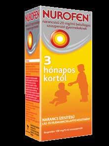 Gyermekeink egészsége Nurofen 20 mg/ml belsőleges szuszpenzió gyermekeknek eper vagy narancs