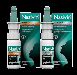 EP* GYK Nasivin Kids 0,25 mg/ml tartósítószermentes oldatos orrspray, 10 ml Tartósítószermentes orrspray kisgyermekeknek 1-6 éves korig. Megszünteti az orrdugulást, akár 12 órán át.