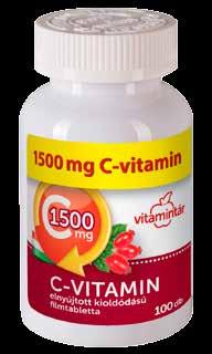 A C-vitamin hozzájárul az immunrendszer megfelelő működéséhez, a fáradtság és a kifáradás csökkentéséhez, valamint a normál energiatermelő